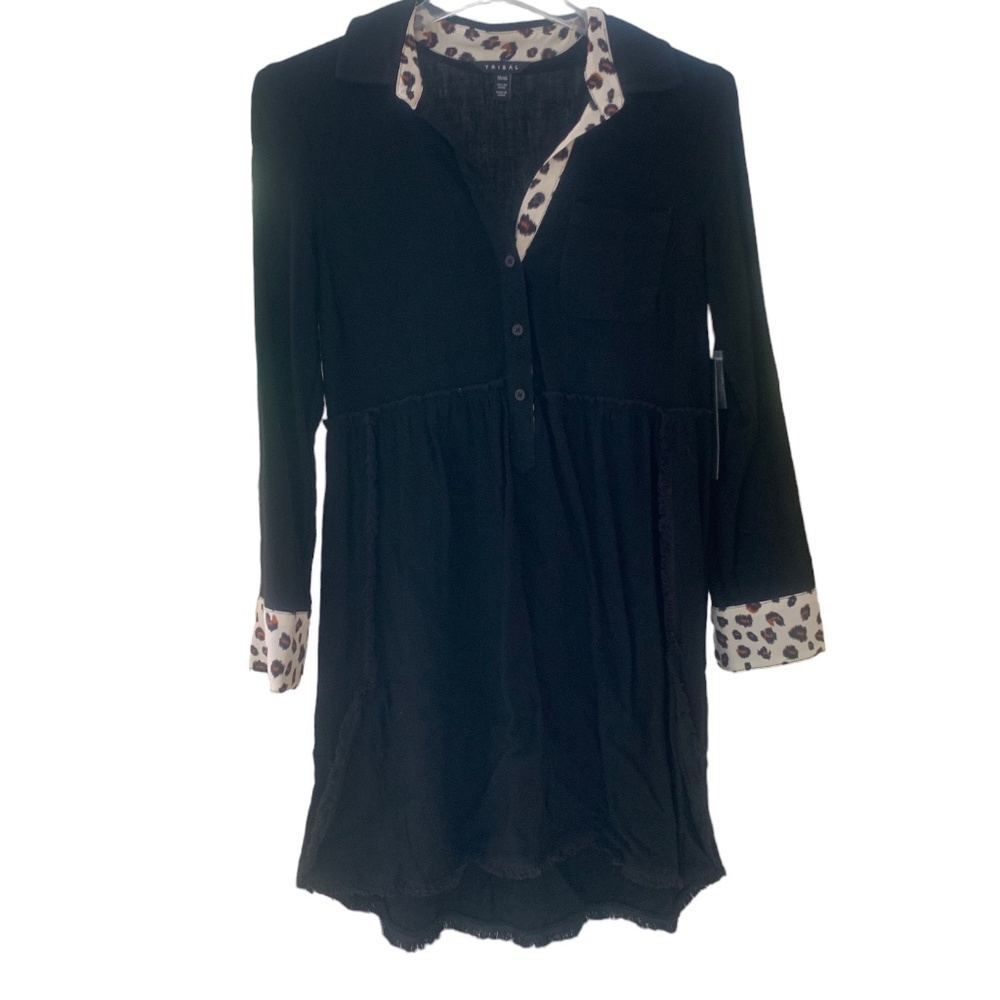 Tribal Brand Clothing Leopard Print Dress XS